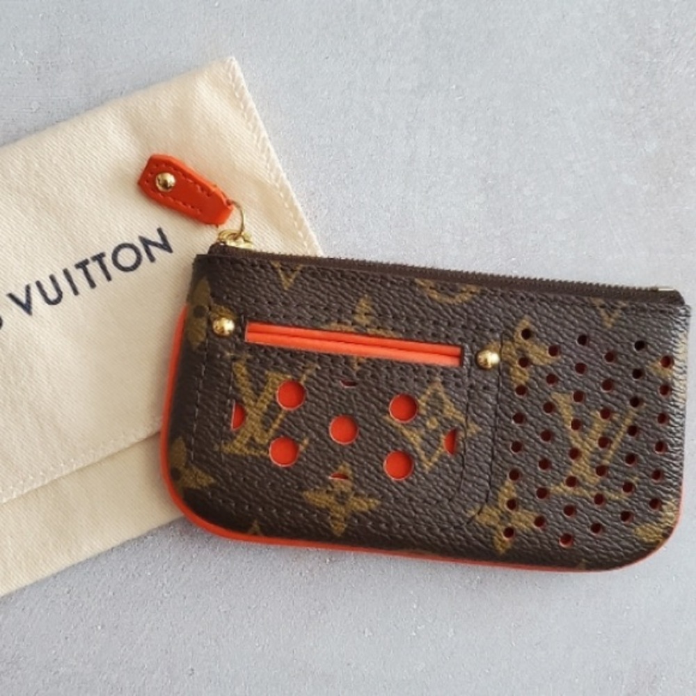 Louis Vuitton Perforated Key Cles Pouch Bag